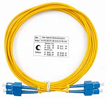 Патч-корд оптический duplex SC-SC 9/125 sm 3м LSZH Cabeus