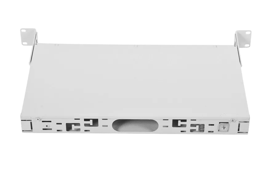 Оптический кросс (бокс) 19" с полкой (площадкой), 1U, до 24 портов