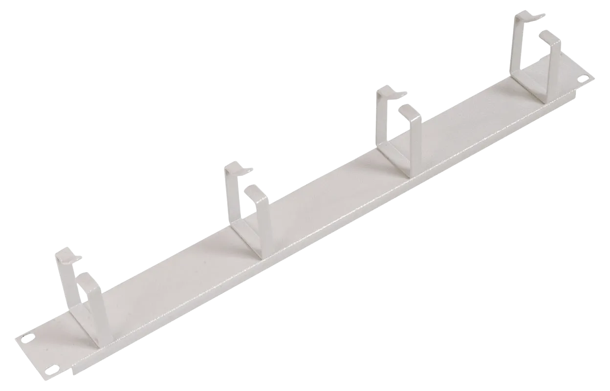 Горизонтальный кабельный органайзер 19" 1U, 4 кольца