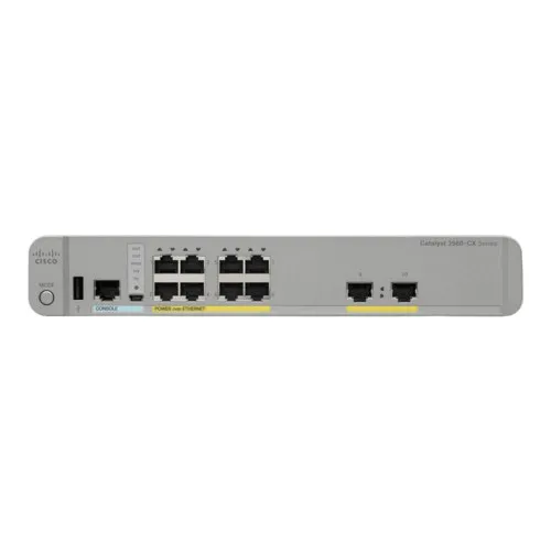 Коммутатор Cisco Catalyst 2960-CX WS-C2960CX-8TC-L (1000 Base-TX (1000 мбит/с), 2 SFP порта)