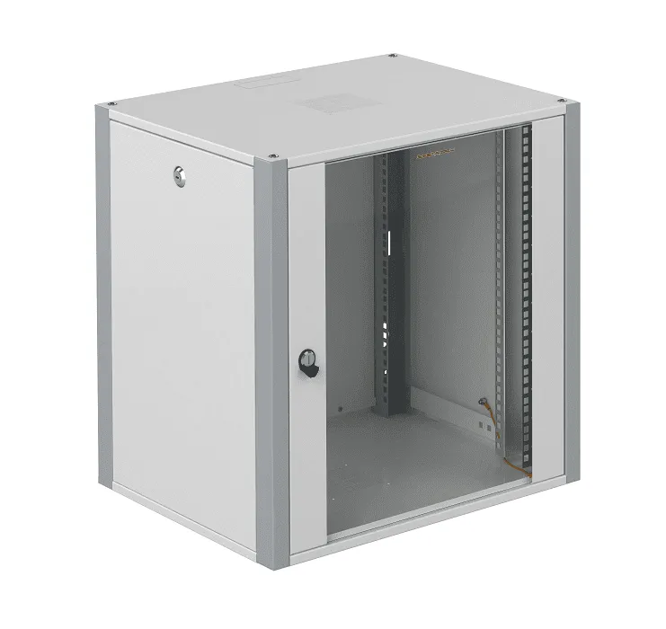SYSMATRIX WP 6312.710 Шкаф телекоммуникационный настенный 19" 12U 600x350x585mm (ШхГхВ) дверь стекло, цвет серый (RAL 7035/RAL7000)