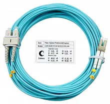 Патч-корд оптический duplex LC-SC 50/125 mm OM3 20м LSZH Cabeus
