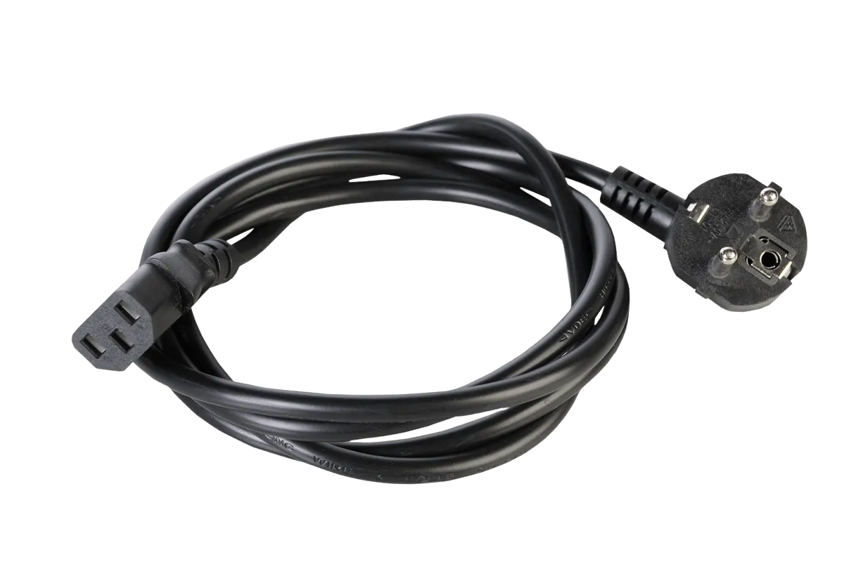 Шнур питания с заземлением IEC 60320 C13/Schuko, 10 А / 250 В (3 × 1,0), длина 3 м