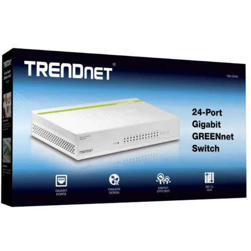 Коммутатор TrendNet TEG-S24D (1000 Base-TX (1000 мбит/с), Без SFP портов)