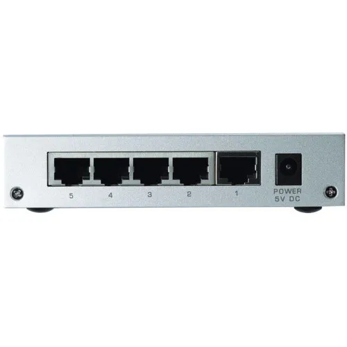 Коммутатор Zyxel GS-105B (1000 Base-TX (1000 мбит/с), Без SFP портов)